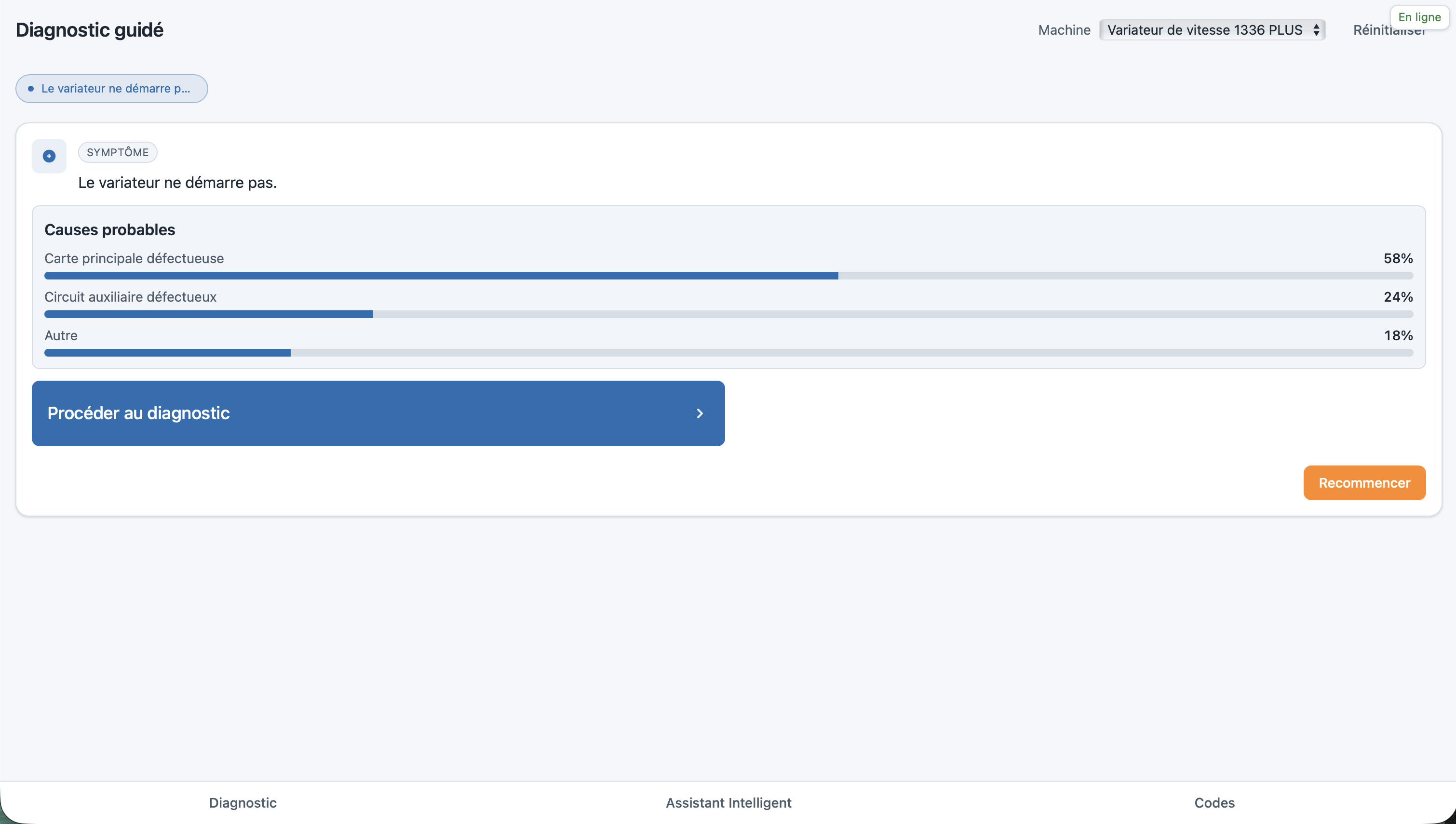 Recherche intelligente dans les documents de maintenance